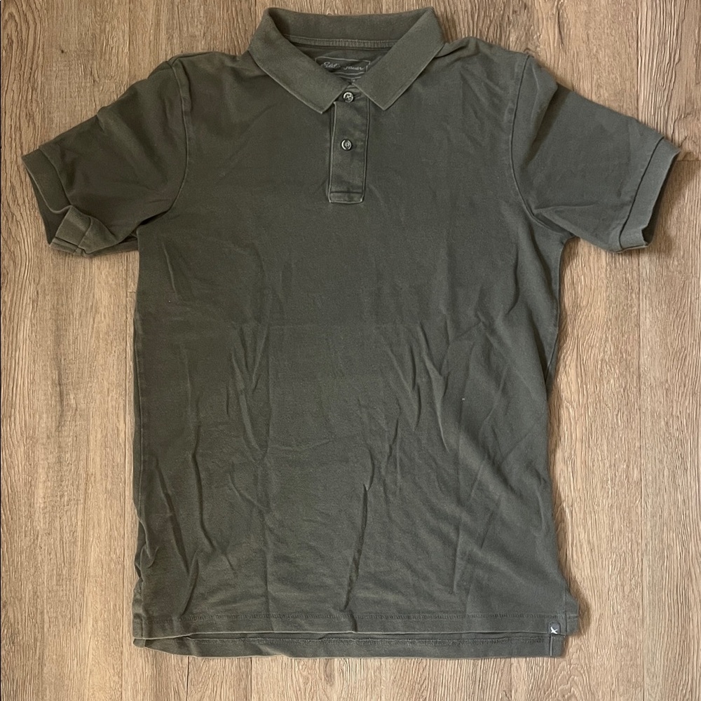 Eddie Bauer Men's Casual Polo Shirt - Dark Green